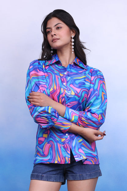 Casual Satin Shirt