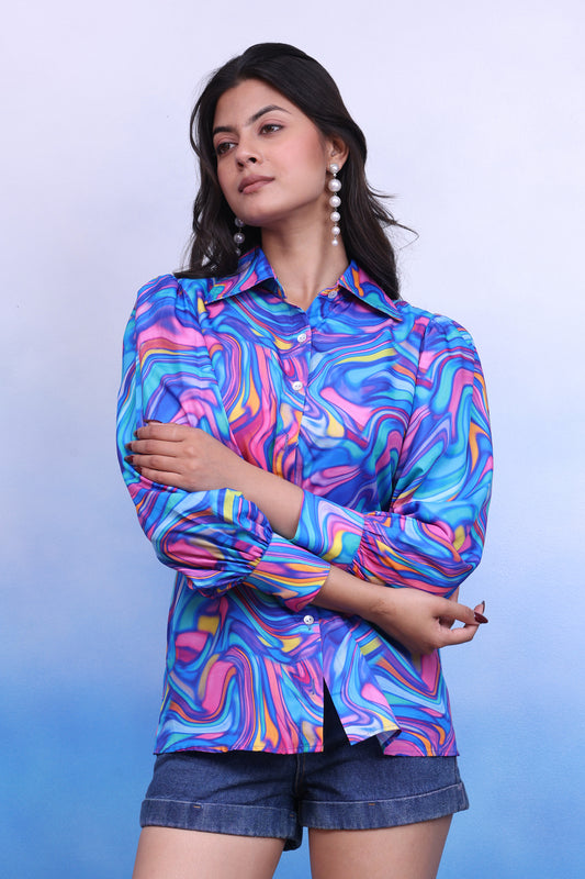 Casual Satin Shirt