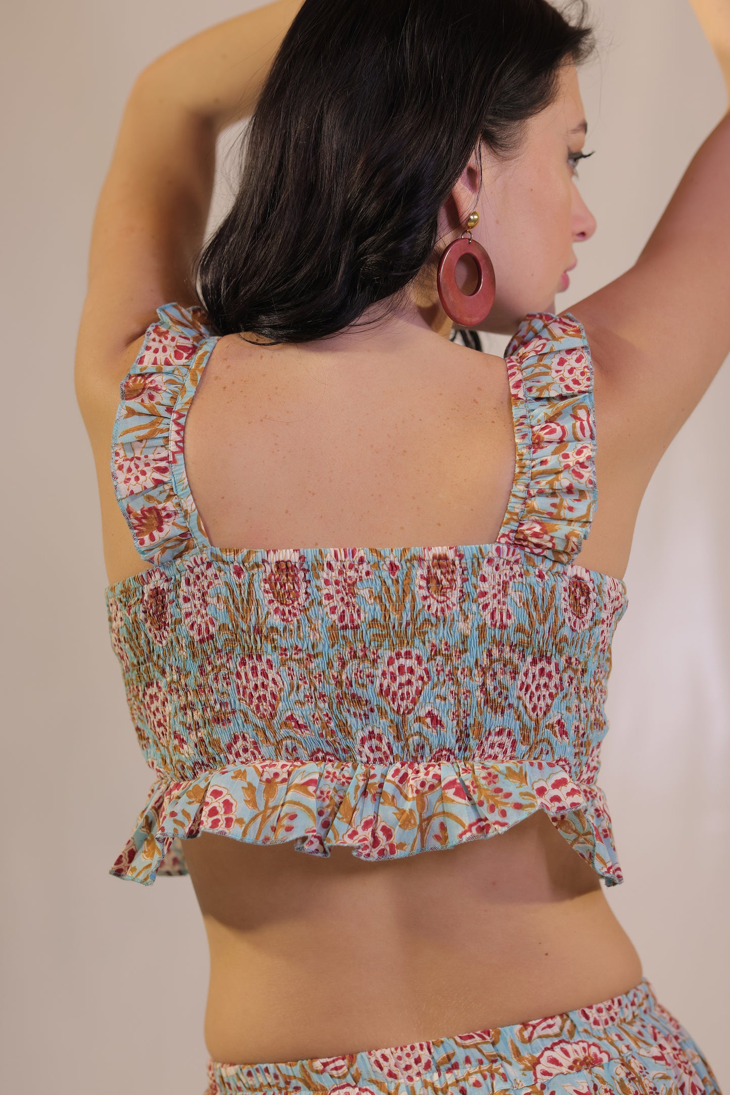 Sea Breeze Blockprinted Co-ord Set