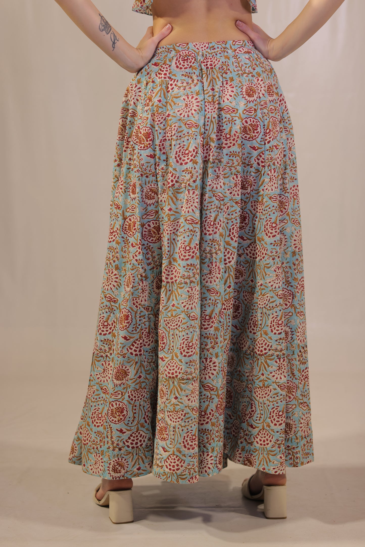 Sea Breeze Blockprinted Co-ord Set