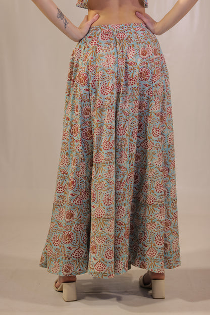 Sea Breeze Blockprinted Co-ord Set